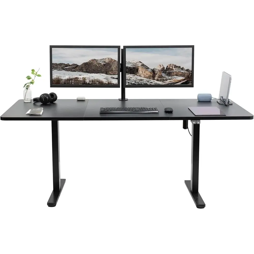 Height-Adjustable 71 x 30 Stand-Up Desk, Black Top, Suitable for Home and Office
Height-Adjustable 71 x 30 Stand-Up Desk, Black Top, Suitable for Home and Office