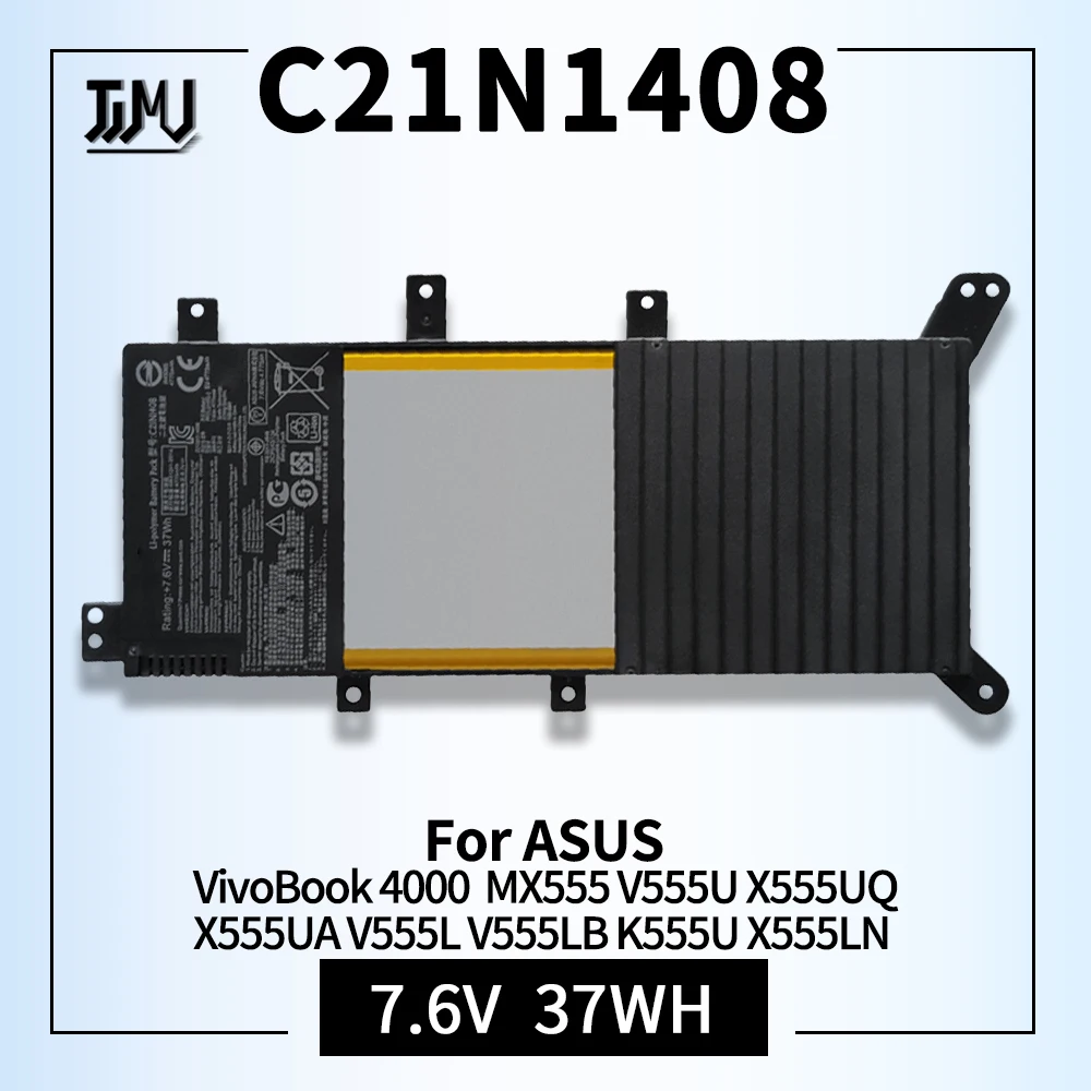 C21N1408 7.6V 37Wh Laptop Battery for ASUS VivoBook 4000 i5 i7 5500U MX555 V555U X555UQ X555UA V555L V555LB K555U X555LN Series
C21N1408 7.6V 37Wh Laptop Battery for ASUS VivoBook 4000 i5 i7 5500U MX555 V555U X555UQ X555UA V555L V555LB K555U X555LN Series
