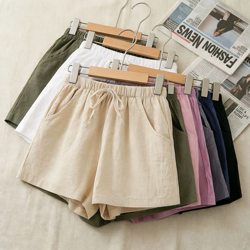 2026 New Women Cotton Linen Shorts Summer Casual Solid with Pockets Wide Leg Shorts Fashion All-match Loose Sport Short Pants
2026 New Women Cotton Linen Shorts Summer Casual Solid with Pockets Wide Leg Shorts Fashion All-match Loose Sport Short Pants