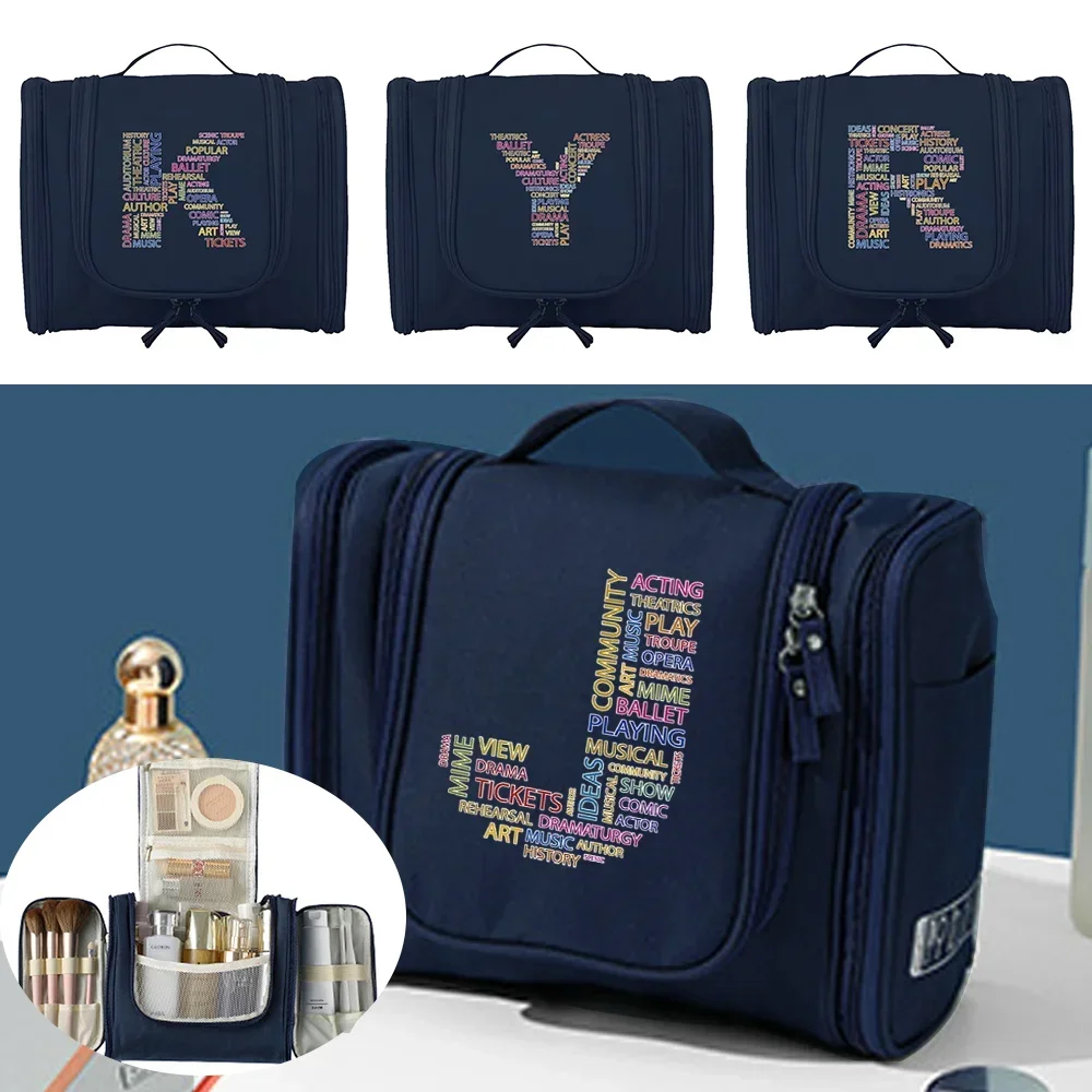 Washing Toiletry Kits Storage Bags Unisex Cosmetic Bag Hanging Travel Organizer Bag Text Initials Pattern Women Travel Makeup
Washing Toiletry Kits Storage Bags Unisex Cosmetic Bag Hanging Travel Organizer Bag Text Initials Pattern Women Travel Makeup