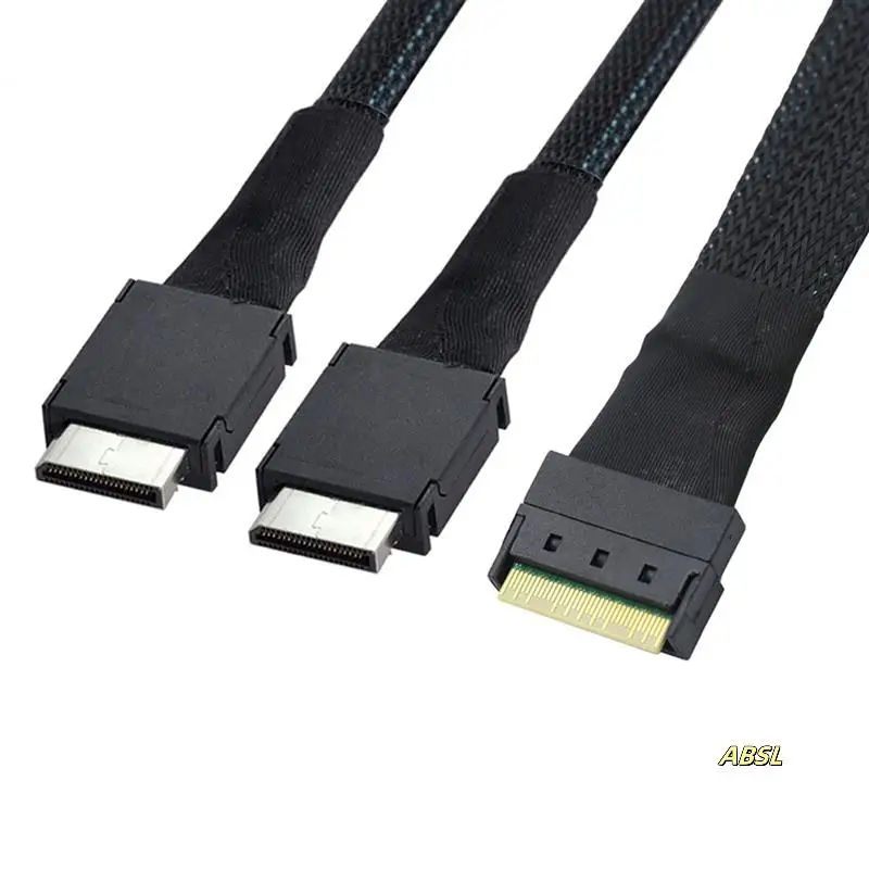 2 тонких высокоскоростных серверных кабеля Sas SFF-8654 8I к Oculink SFF-8611 4I X 2, для переходной карты PCI-Express Server
2 тонких высокоскоростных серверных кабеля Sas SFF-8654 8I к Oculink SFF-8611 4I X 2, для переходной карты PCI-Express Server