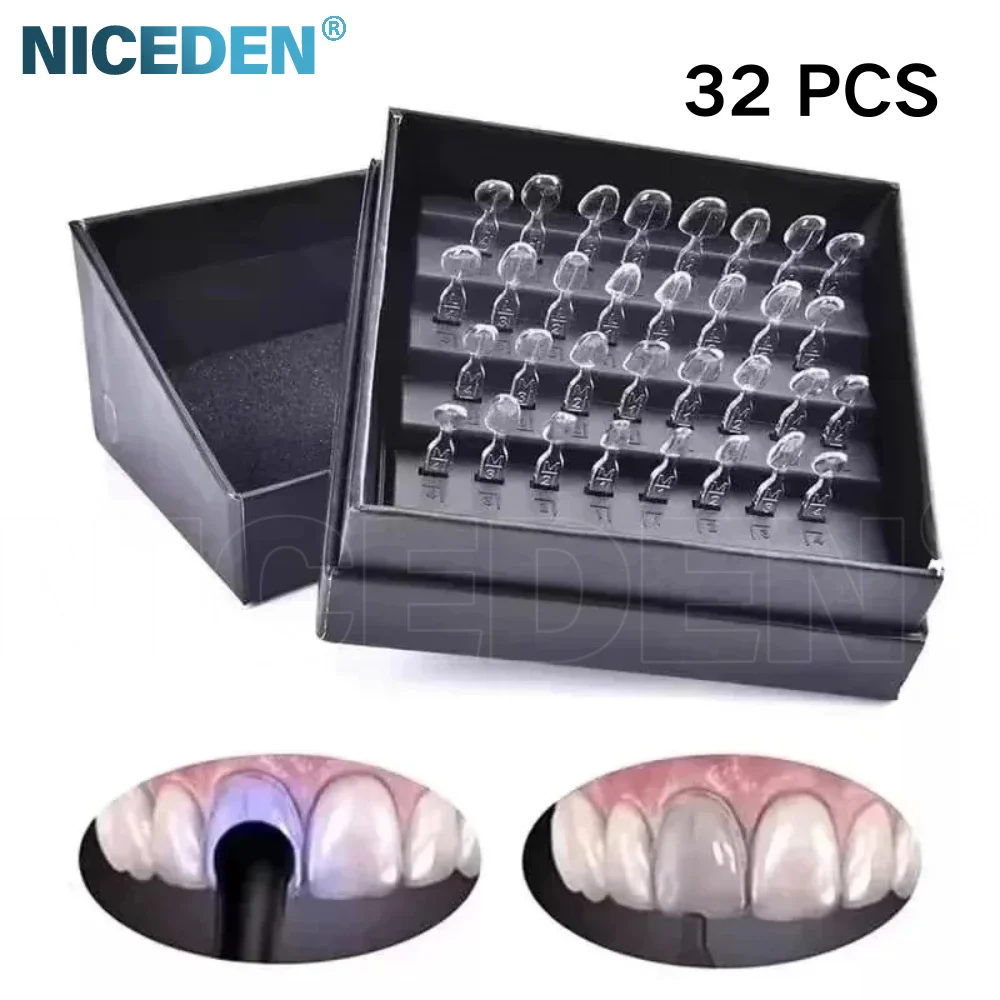 Niceden 32pcs/Set Dental Mould For Composite Resin Veneers Light Cure Autoclave Anterior Front Teeth Mould Whitening Dentistry
Niceden 32pcs/Set Dental Mould For Composite Resin Veneers Light Cure Autoclave Anterior Front Teeth Mould Whitening Dentistry