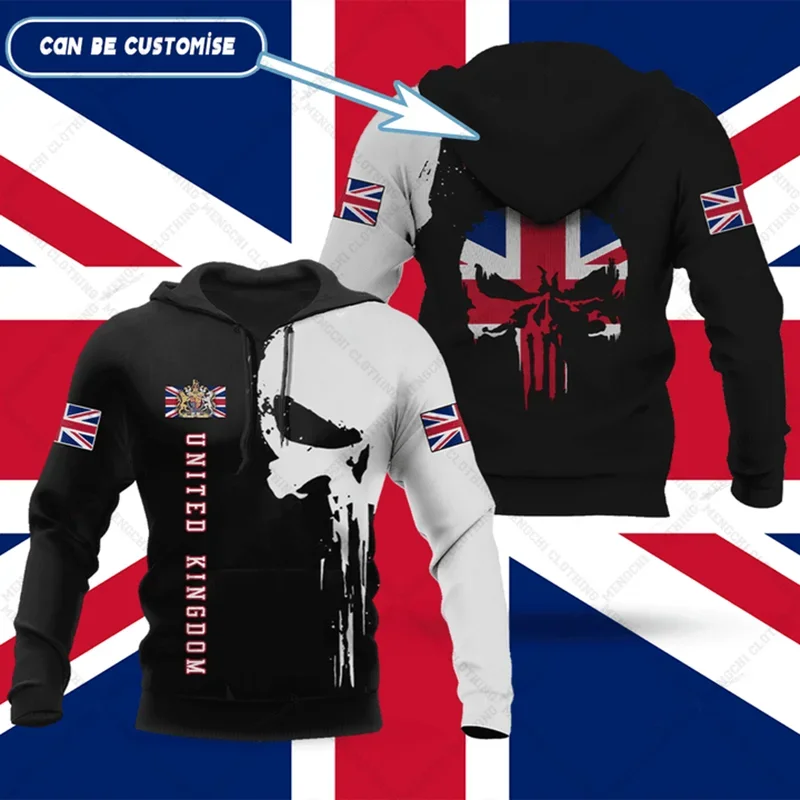 Customized England Skull Pattern Unisex Hoodies Loose Fashion Tops Sweatshirts Winter Casual Clothing Oversized Streetwear
Customized England Skull Pattern Unisex Hoodies Loose Fashion Tops Sweatshirts Winter Casual Clothing Oversized Streetwear