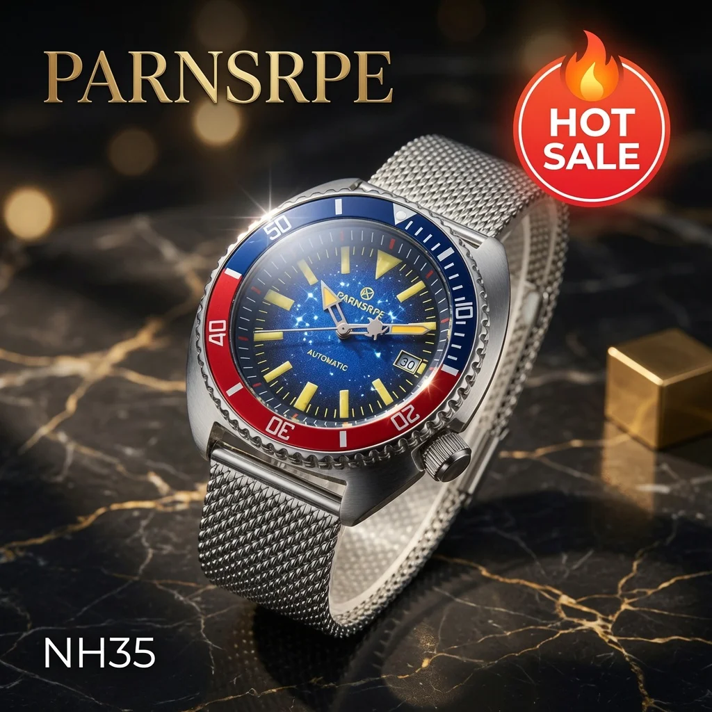 Parnsrpe 45mm 62MAS Black Gray Dial NH35A Automatic 300M Diving Men's Watch Ceramic Bezel Green Lume Bow Sapphire Glass
Parnsrpe 45mm 62MAS Black Gray Dial NH35A Automatic 300M Diving Men's Watch Ceramic Bezel Green Lume Bow Sapphire Glass