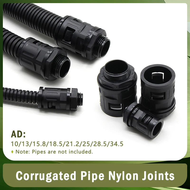 Nylon Plastic Corrugated Tube Connectors Pipe Joint AD13 15.8 18.5 21.2 25 28.5 34.5 End Fittings Plastic Conduit Gland
Nylon Plastic Corrugated Tube Connectors Pipe Joint AD13 15.8 18.5 21.2 25 28.5 34.5 End Fittings Plastic Conduit Gland