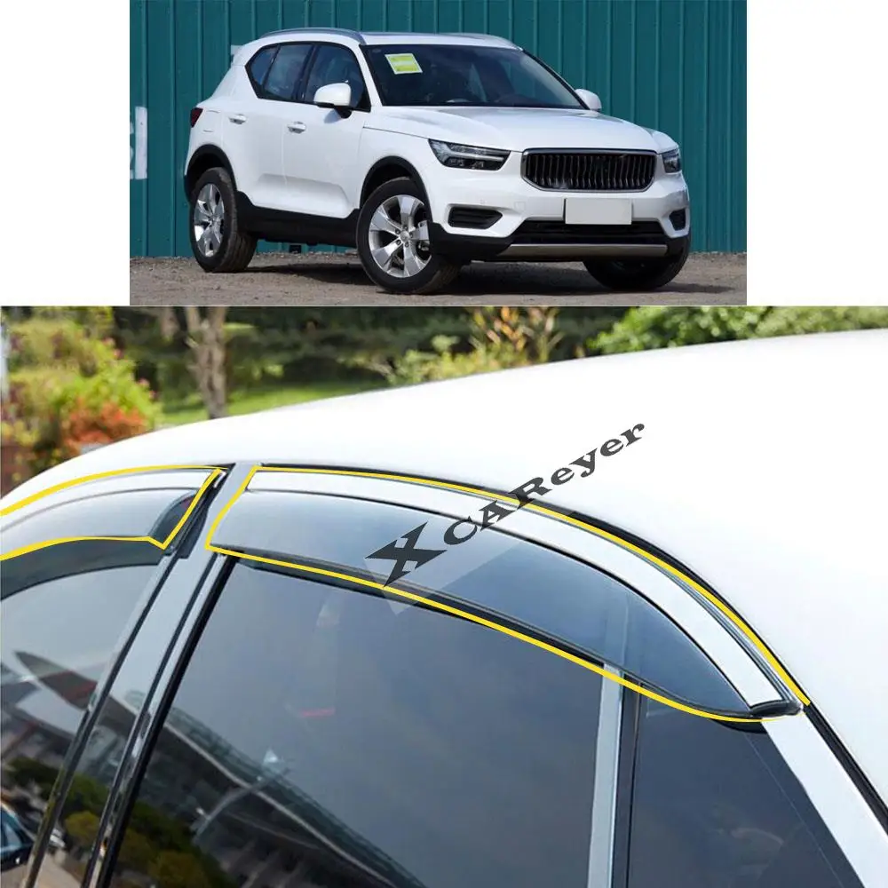 For VOLVO XC40 2019 2020 2021 2022 Car Body Styling Sticker Plastic Window Glass Wind Visor Rain/Sun Guard Vent Parts
For VOLVO XC40 2019 2020 2021 2022 Car Body Styling Sticker Plastic Window Glass Wind Visor Rain/Sun Guard Vent Parts