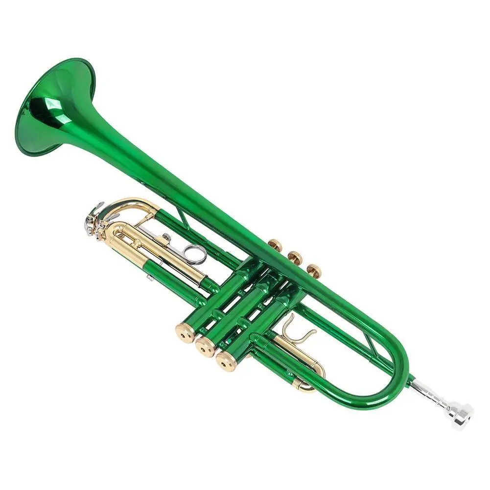 Trumpet Instrument Set for Beginner B-Flat Student Trumpet Brass Wind Instrument with Cleaning Kit Gloves Storage Bag Mouthpiece
Trumpet Instrument Set for Beginner B-Flat Student Trumpet Brass Wind Instrument with Cleaning Kit Gloves Storage Bag Mouthpiece