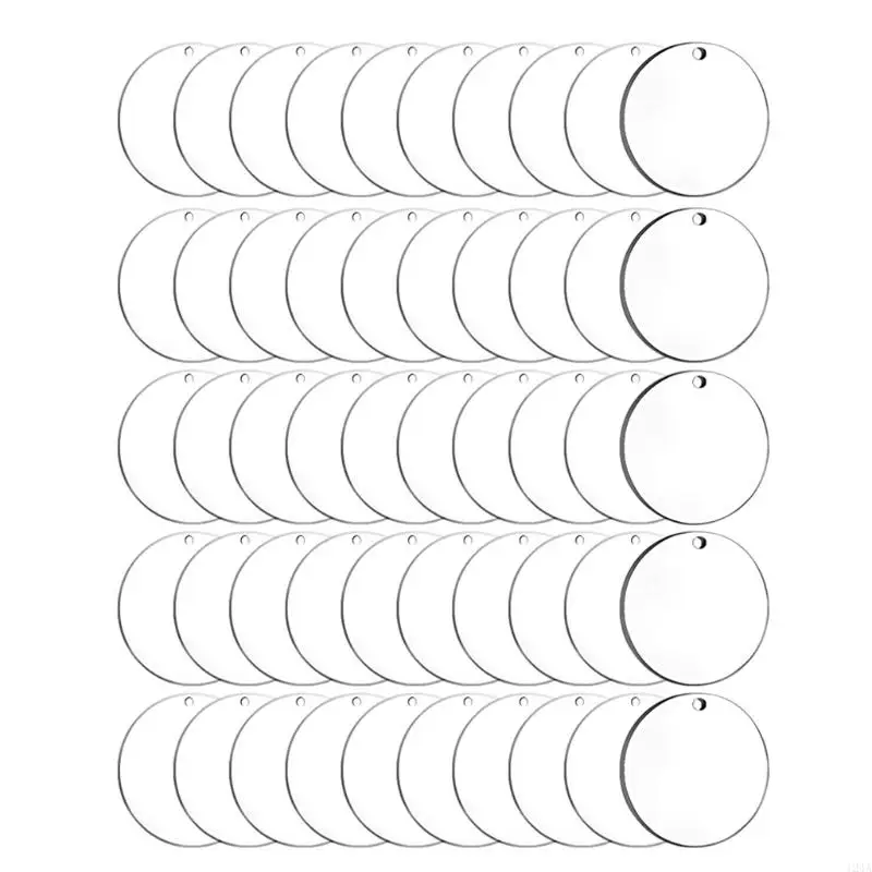 50 Pcs Acrylic Circle Blanks Clear Acrylic Rounds with Hole 2 Inch Acrylic Blank for Keychain Pendant DIY Jewelry Making
50 Pcs Acrylic Circle Blanks Clear Acrylic Rounds with Hole 2 Inch Acrylic Blank for Keychain Pendant DIY Jewelry Making