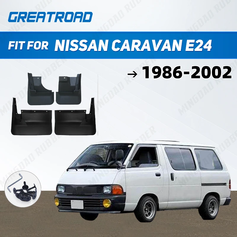 For Nissan CARAVAN E24 1986-2002 87 88 89 80 91 92 93 94 95 96 97 98 99 01 Fender Mudguard Mud Flaps Guard Splash Flap Mudguards
For Nissan CARAVAN E24 1986-2002 87 88 89 80 91 92 93 94 95 96 97 98 99 01 Fender Mudguard Mud Flaps Guard Splash Flap Mudguards