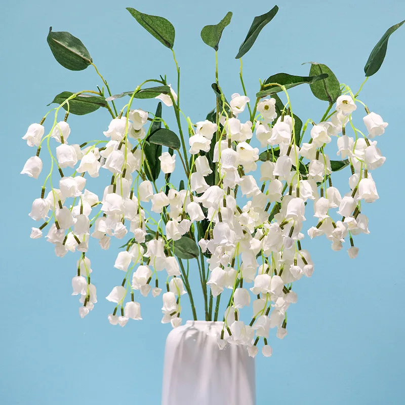 3PCS 100CM Long Lily of The Valley Artificial Flowers White Orchid Wedding Holding Flowers Bouquet Home Garden DIY Wedding Party
3PCS 100CM Long Lily of The Valley Artificial Flowers White Orchid Wedding Holding Flowers Bouquet Home Garden DIY Wedding Party