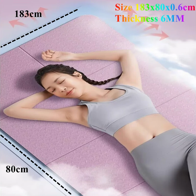 6mm Thicknesses Foldable Yoga Mat 183x80cm Folding Travel Fitness Exercise Double Sided Non-Slip Pilates Floor Workouts Gym
6mm Thicknesses Foldable Yoga Mat 183x80cm Folding Travel Fitness Exercise Double Sided Non-Slip Pilates Floor Workouts Gym