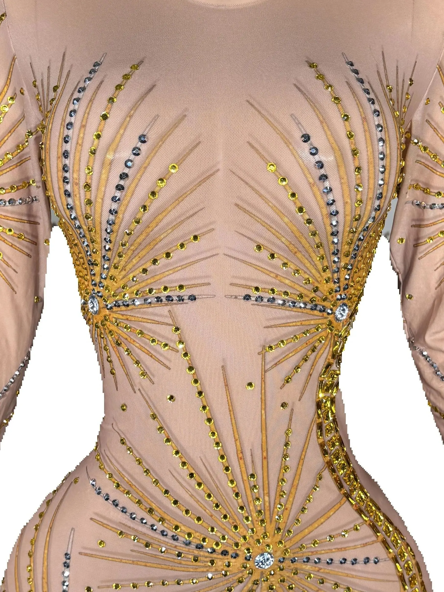 ZD Luxury Gold Sunburst Rhinestone Prom Dress Sexy Long Sleeve High Slit Evening Gown Sparkling Crystal Birthday Party Outfit
ZD Luxury Gold Sunburst Rhinestone Prom Dress Sexy Long Sleeve High Slit Evening Gown Sparkling Crystal Birthday Party Outfit