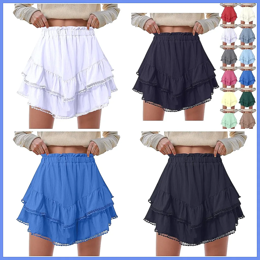 Women's High Waist Flowy Skorts - Boho Ruffle Tiered Mini Skirt & Tennis Shorts
Women's High Waist Flowy Skorts - Boho Ruffle Tiered Mini Skirt & Tennis Shorts