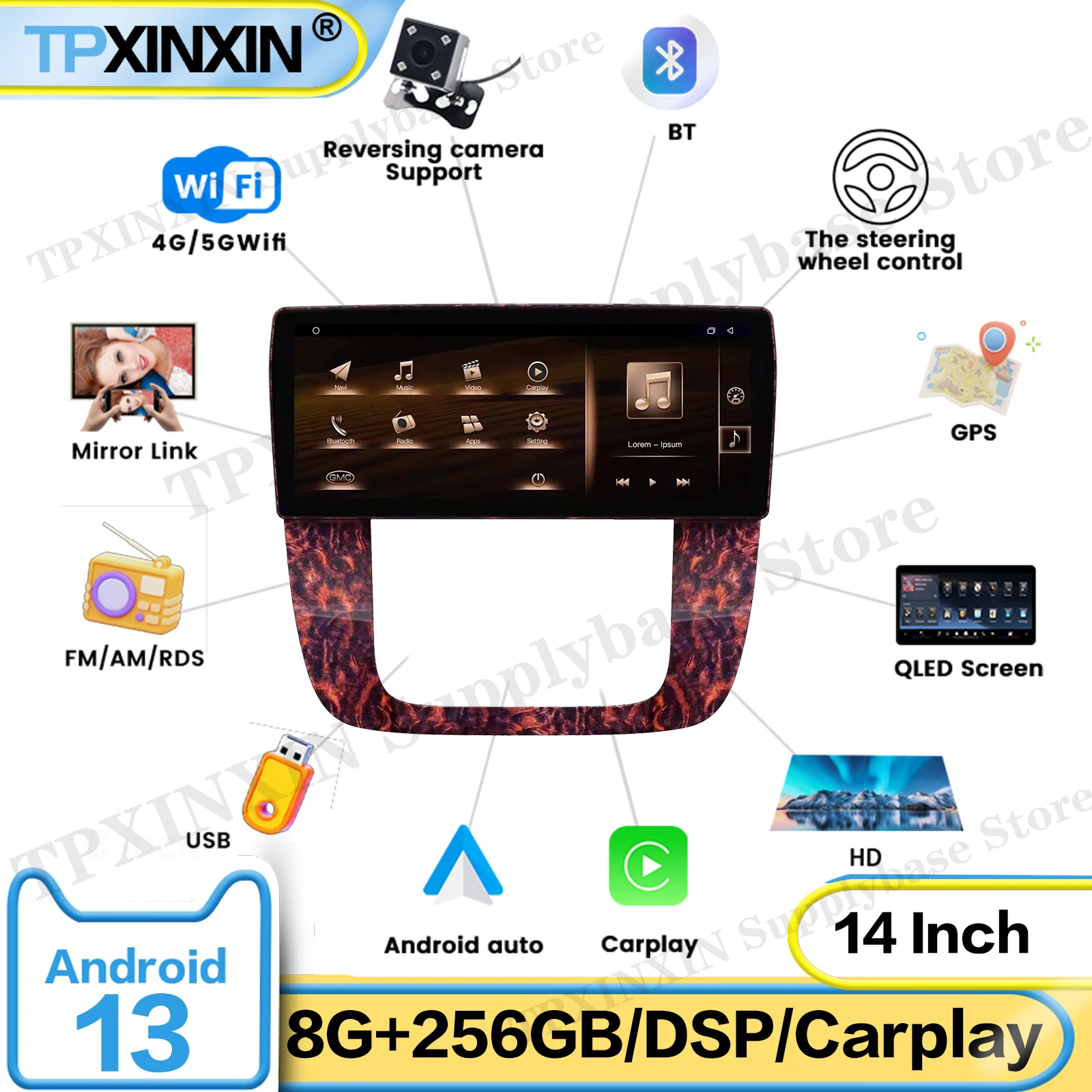 Car Radio Stereo Offline Maps For GMC SIERRA 2007~2013 Android Auto Multimedia Touch Screen GPS Navigation DSP Carplay Head Unit
Car Radio Stereo Offline Maps For GMC SIERRA 2007~2013 Android Auto Multimedia Touch Screen GPS Navigation DSP Carplay Head Unit