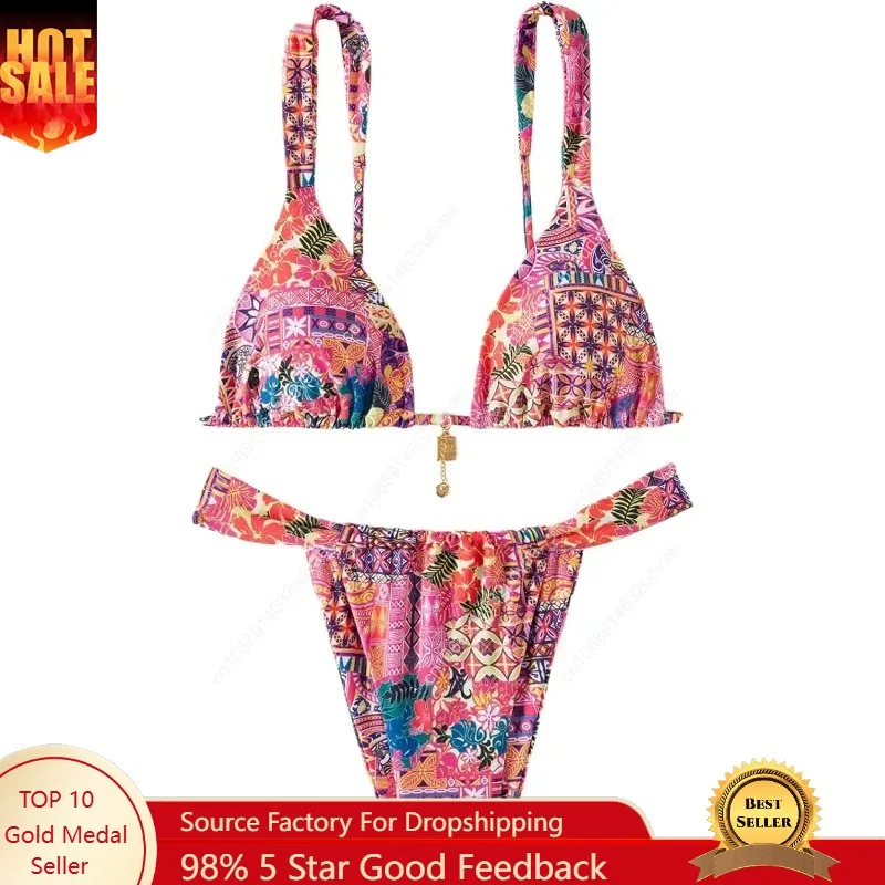 Women's 2 Piece Floral Tropical Print Bikini Set Boho Triangle Bathing Suit Tie Backless Swimsuit Sets
Women's 2 Piece Floral Tropical Print Bikini Set Boho Triangle Bathing Suit Tie Backless Swimsuit Sets
