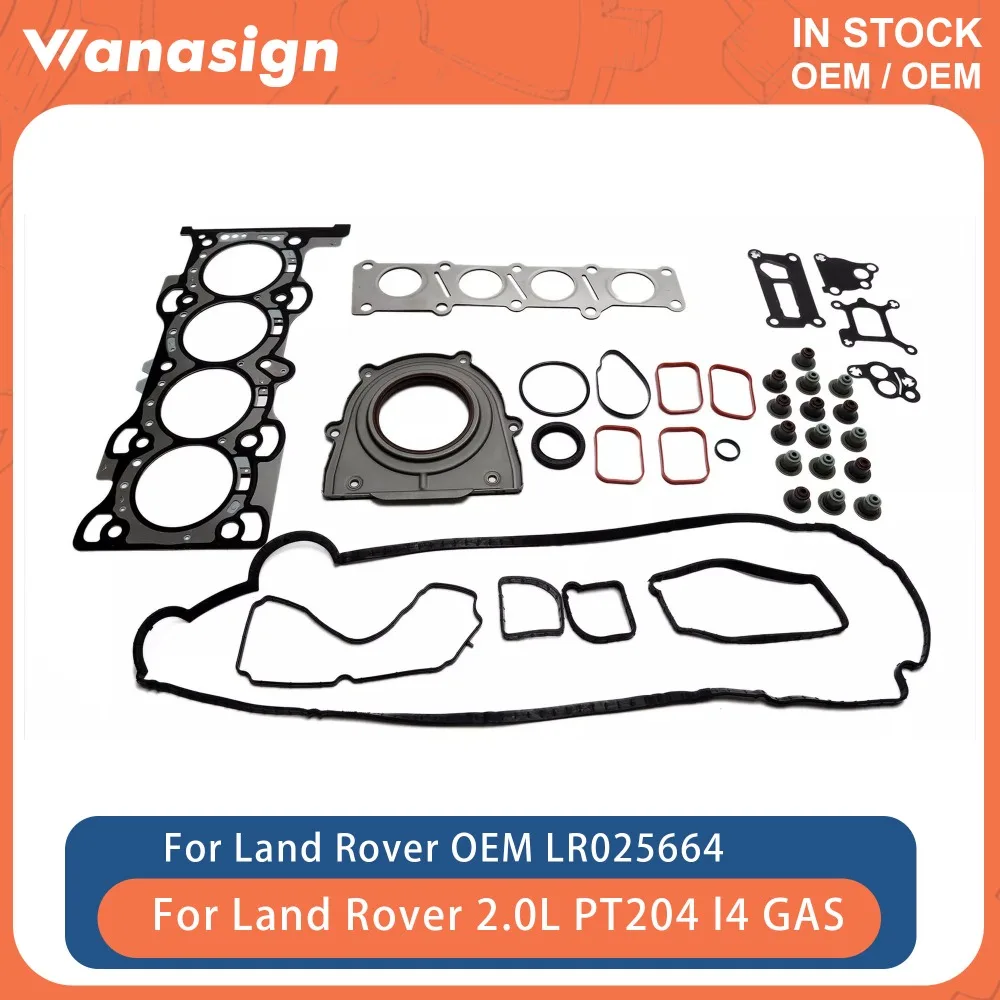 Комплект прокладок полной головки двигателя для Land Rover Range Rover Jaguar XE XF XJ F-Pace LR2 204PT PT204 2.0L l4 GAS 12-19 LR 024975
Комплект прокладок полной головки двигателя для Land Rover Range Rover Jaguar XE XF XJ F-Pace LR2 204PT PT204 2.0L l4 GAS 12-19 LR 024975