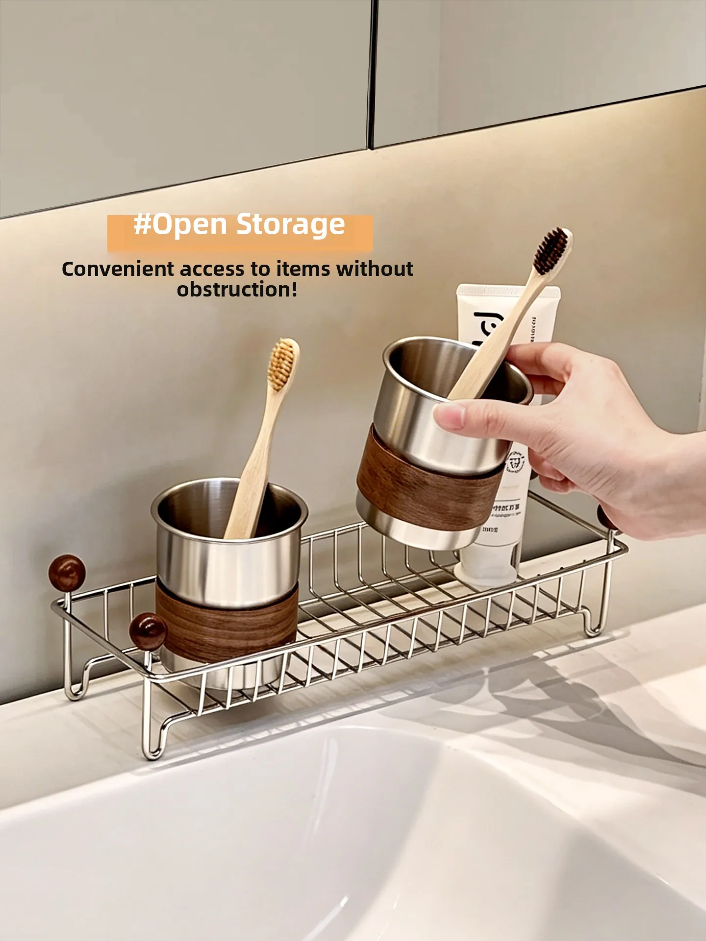 Bathroom Toothbrush Cup Rack 304 Stainless Steel Drainage Shelf Toilet Washstand Mirror Cabinet under Countertop Spout Cup Ho...
Bathroom Toothbrush Cup Rack 304 Stainless Steel Drainage Shelf Toilet Washstand Mirror Cabinet under Countertop Spout Cup Ho...