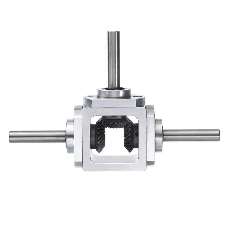 Редуктор A60zgear-Box, угловой, 90 градусов, конический, 1:1, реверсивный, с двойным выходным валом, 1 модуль, 20 зубьев
Редуктор A60zgear-Box, угловой, 90 градусов, конический, 1:1, реверсивный, с двойным выходным валом, 1 модуль, 20 зубьев