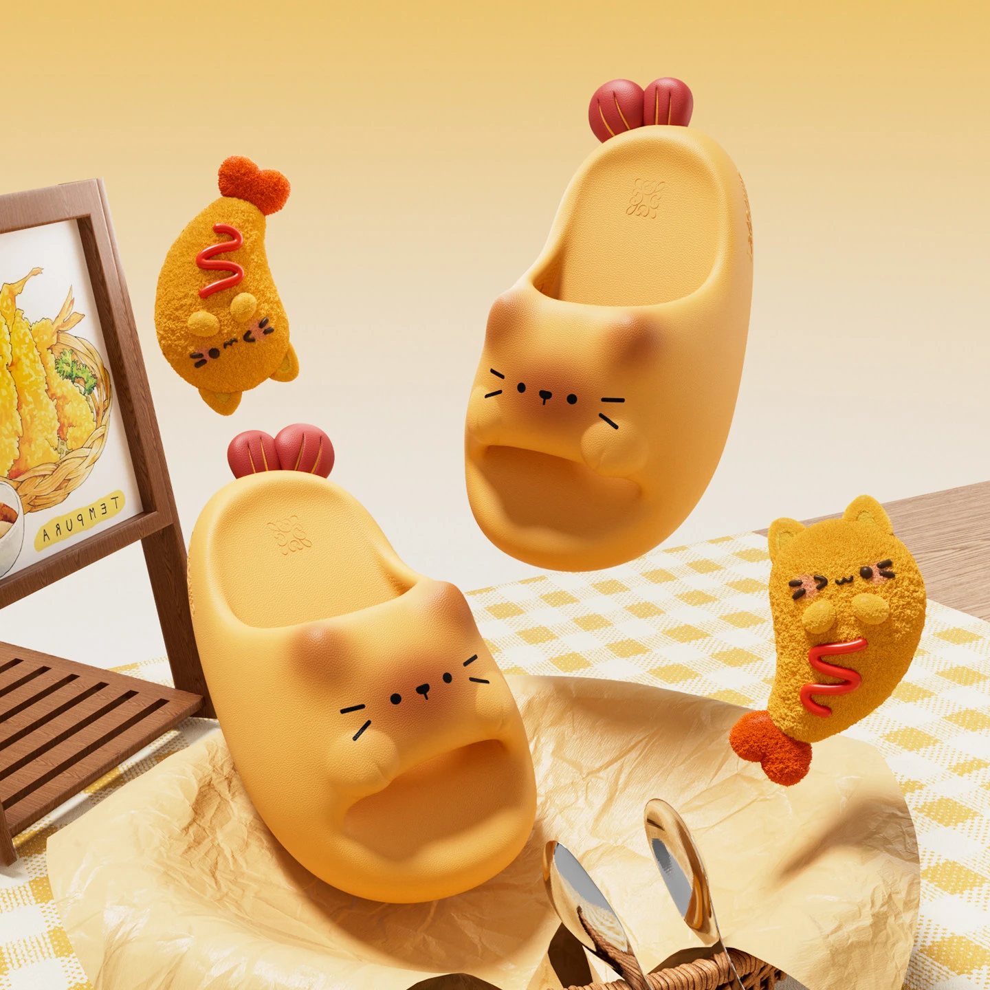 Designer Fried Shrimp Slippers Women Men Couple EVA Cloud Slides Shoes for 2026 New Summer Platform Cartoon Indoor Bath Slippers
Designer Fried Shrimp Slippers Women Men Couple EVA Cloud Slides Shoes for 2026 New Summer Platform Cartoon Indoor Bath Slippers