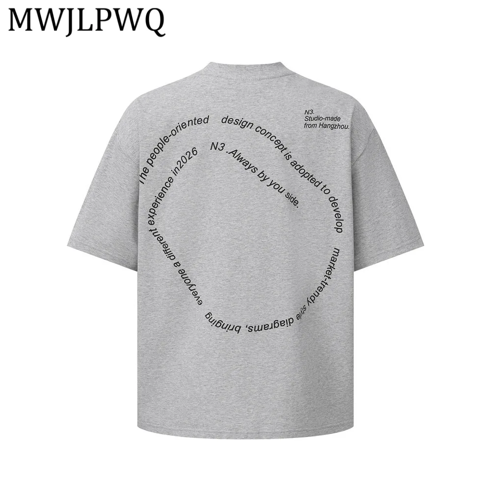 MWJLPWQ Letter Print Casual Male T-Shirt Round Neck Short-Sleeved Summer Tops Loose Fit Ins Street Tee 2026 New 15228
MWJLPWQ Letter Print Casual Male T-Shirt Round Neck Short-Sleeved Summer Tops Loose Fit Ins Street Tee 2026 New 15228