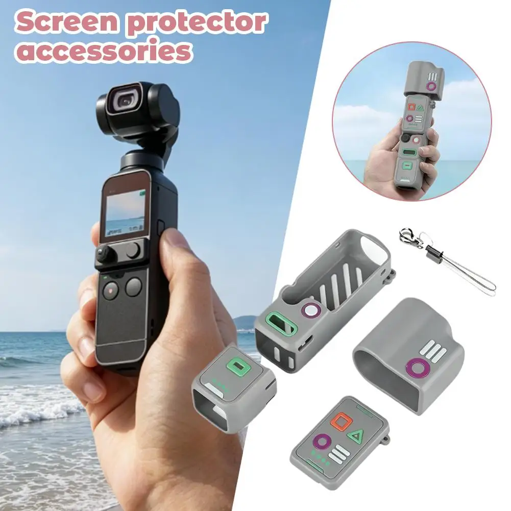 Anti-Scratch Shockproof Silicone Case For DJI Osmo Pocket 4 Lens & Screen Protective Cover Gimbal Camera Accessories
Anti-Scratch Shockproof Silicone Case For DJI Osmo Pocket 4 Lens & Screen Protective Cover Gimbal Camera Accessories