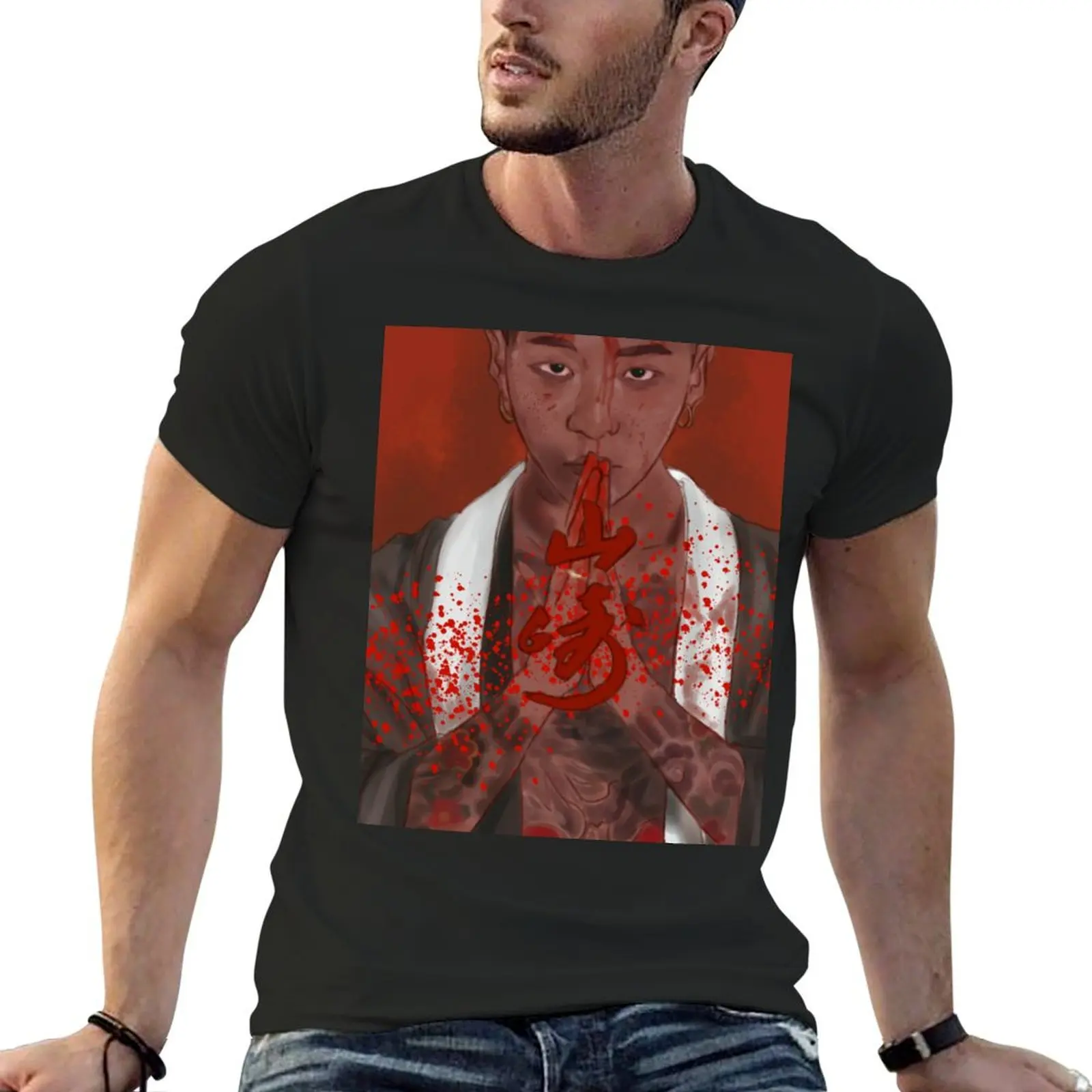 YONGGUK-YAMAZAKI T-Shirt Short sleeve tee plus size tops customs mens workout shirts
YONGGUK-YAMAZAKI T-Shirt Short sleeve tee plus size tops customs mens workout shirts