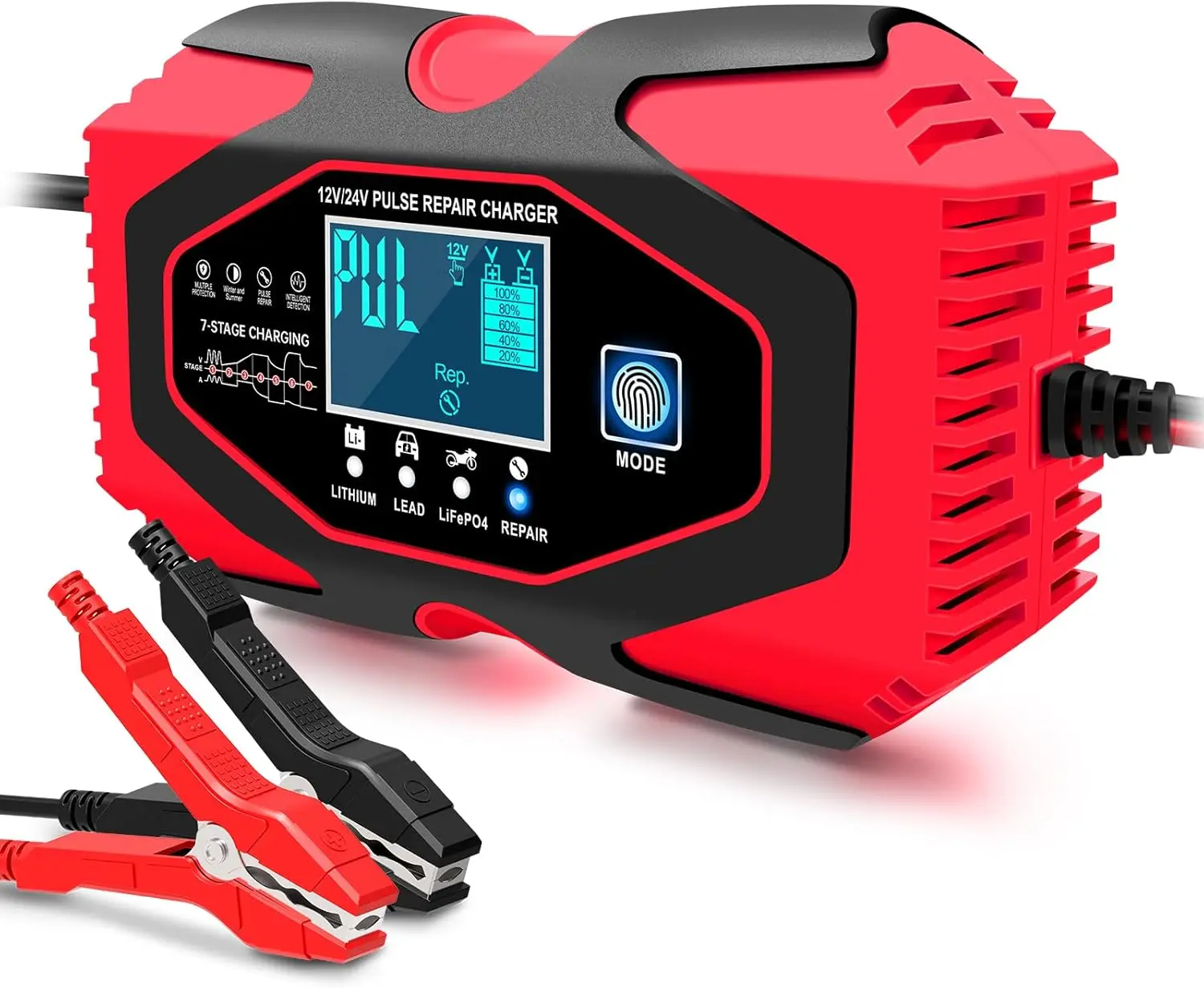 Умное зарядное устройство для аккумуляторов, 6 А, 12 В/24 В, с температурной компенсацией
Умное зарядное устройство для аккумуляторов, 6 А, 12 В/24 В, с температурной компенсацией