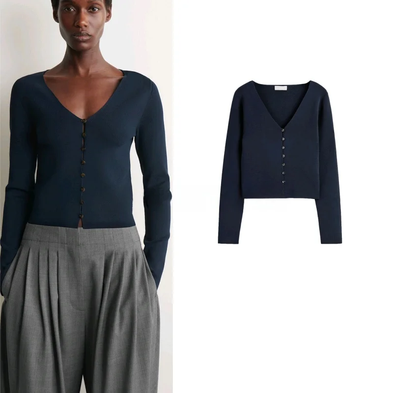 Summer New Women's Lazy Style Standard Fit V-Neck Long Sleeve Knitted Open Cardigan Polyester Fiber Button Detail Regular Length
Summer New Women's Lazy Style Standard Fit V-Neck Long Sleeve Knitted Open Cardigan Polyester Fiber Button Detail Regular Length