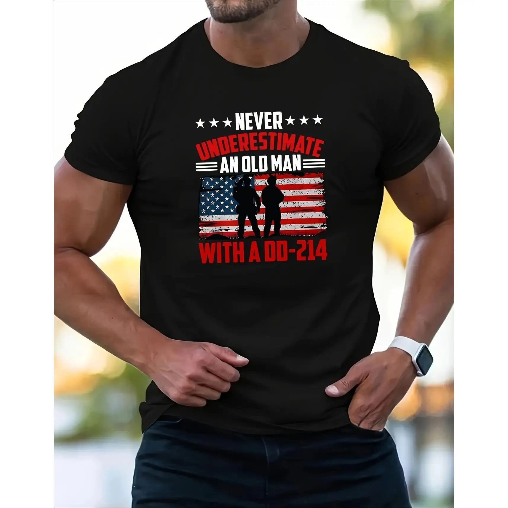 Veteran DD-214 American Flag T-Shirt Patriotic Military Retired Army Graphic Tee for Men Casual Wear S-3XL
Veteran DD-214 American Flag T-Shirt Patriotic Military Retired Army Graphic Tee for Men Casual Wear S-3XL