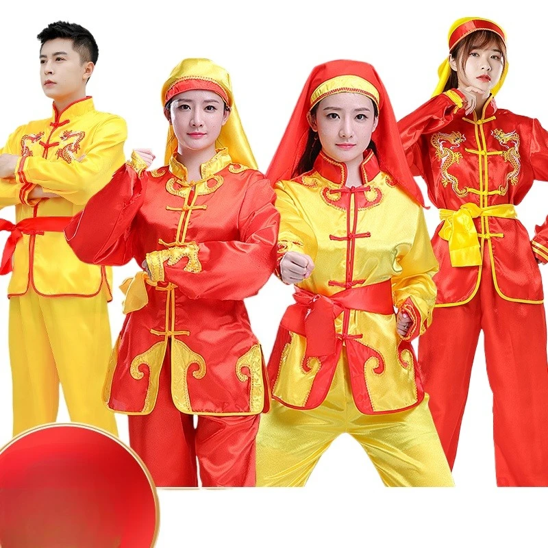 Yangko Drum Team Costume Male Dragon Dance Clothes Lion Folk Hanfu Clothing Ancient Chinese Waist Drum Kung Fu Performance
Yangko Drum Team Costume Male Dragon Dance Clothes Lion Folk Hanfu Clothing Ancient Chinese Waist Drum Kung Fu Performance