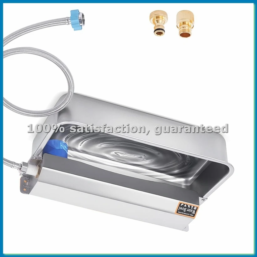 Automatic Dog Water Dispenser, 2 Gallons 304 Stainless Steel Large Dog Water Bowl Dispenser for Indoor/Outdoor, Pet-A33R
Automatic Dog Water Dispenser, 2 Gallons 304 Stainless Steel Large Dog Water Bowl Dispenser for Indoor/Outdoor, Pet-A33R