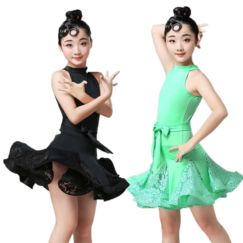 New Lace Latin Dance Dress For Girls Child Salsa Tango Ballroom Dancing Dress Competition Costume Kids Practice Dance Clothes
New Lace Latin Dance Dress For Girls Child Salsa Tango Ballroom Dancing Dress Competition Costume Kids Practice Dance Clothes