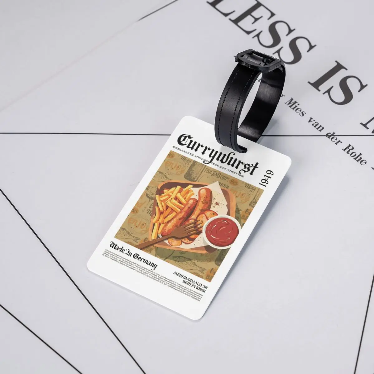 Бирка для багажа с изображением Currywurst, настенное украшение, аксессуар для чемодана, держатель для багажной бирки, идентификатор, имя, адрес
Бирка для багажа с изображением Currywurst, настенное украшение, аксессуар для чемодана, держатель для багажной бирки, идентификатор, имя, адрес