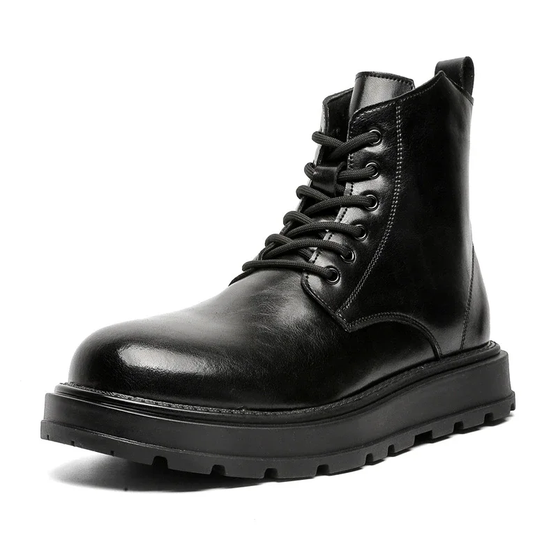 New Vintage Fashion Men Ankle Boots Black Dress Leather Shoes British Height Increasing Shoes Tooling Bootsoutdoor Business Boot
New Vintage Fashion Men Ankle Boots Black Dress Leather Shoes British Height Increasing Shoes Tooling Bootsoutdoor Business Boot