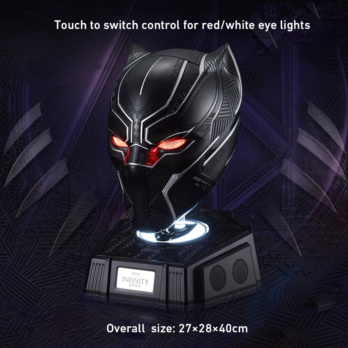 HiPlay Killerbody 1:1 Collectible Wearable Black Panther Helmet w/Eye Lights Touch Control System
HiPlay Killerbody 1:1 Collectible Wearable Black Panther Helmet w/Eye Lights Touch Control System