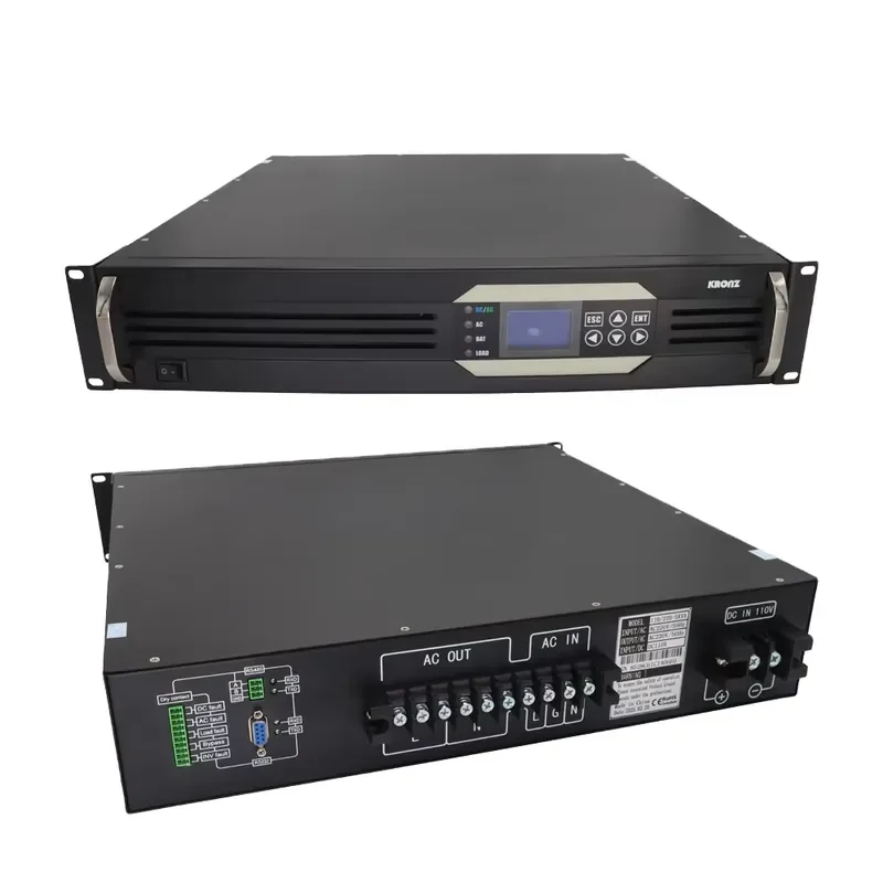 KRONZ 19-Inch Rack-Mounted 5KVA 4000W Pure Sine Wave Inverter 110VDC 220VAC Power Supply with Isolated DC AC Input 50Hz
KRONZ 19-Inch Rack-Mounted 5KVA 4000W Pure Sine Wave Inverter 110VDC 220VAC Power Supply with Isolated DC AC Input 50Hz