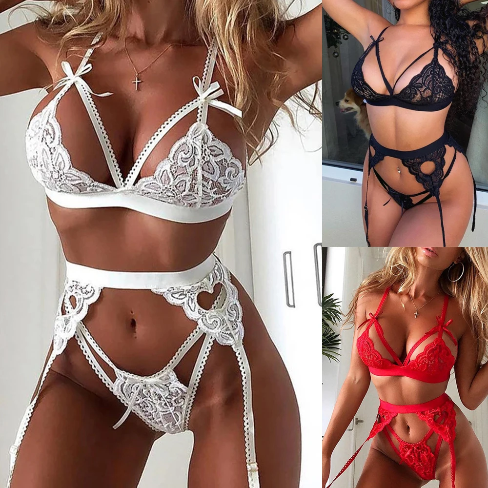 3pc S-XXXL Fashion Women Sexy Lingerie Exotic Lace Bra Set +Garter Stocking Three-Point Sleepwear Underwear Erotic Hot Plus Size
3pc S-XXXL Fashion Women Sexy Lingerie Exotic Lace Bra Set +Garter Stocking Three-Point Sleepwear Underwear Erotic Hot Plus Size