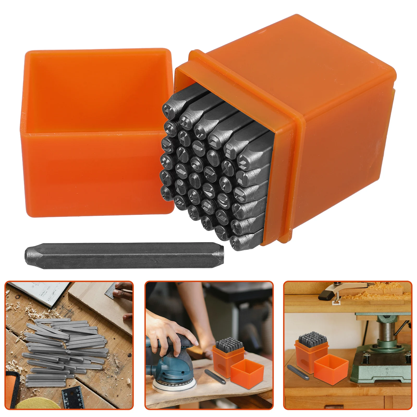 37pcs Metal Letter Punch Set Steel Number Letter Stamp Heart Symbols Stamping Tool Kit For Metal Plastic Wood Durable
37pcs Metal Letter Punch Set Steel Number Letter Stamp Heart Symbols Stamping Tool Kit For Metal Plastic Wood Durable