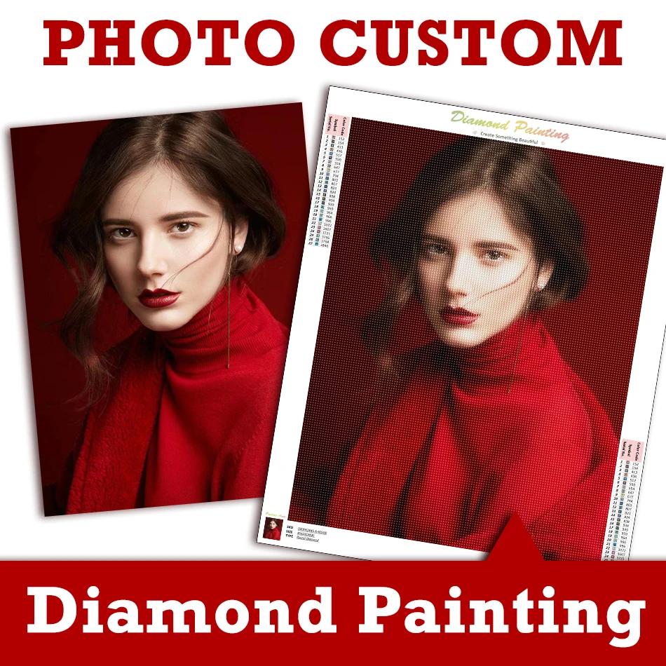 PhotoCustom Diamond Painting Photo Custom Full Square/Round Diamond Embroidery Portrait Picture Of Rhinestones Art Picture For A
PhotoCustom Diamond Painting Photo Custom Full Square/Round Diamond Embroidery Portrait Picture Of Rhinestones Art Picture For A
