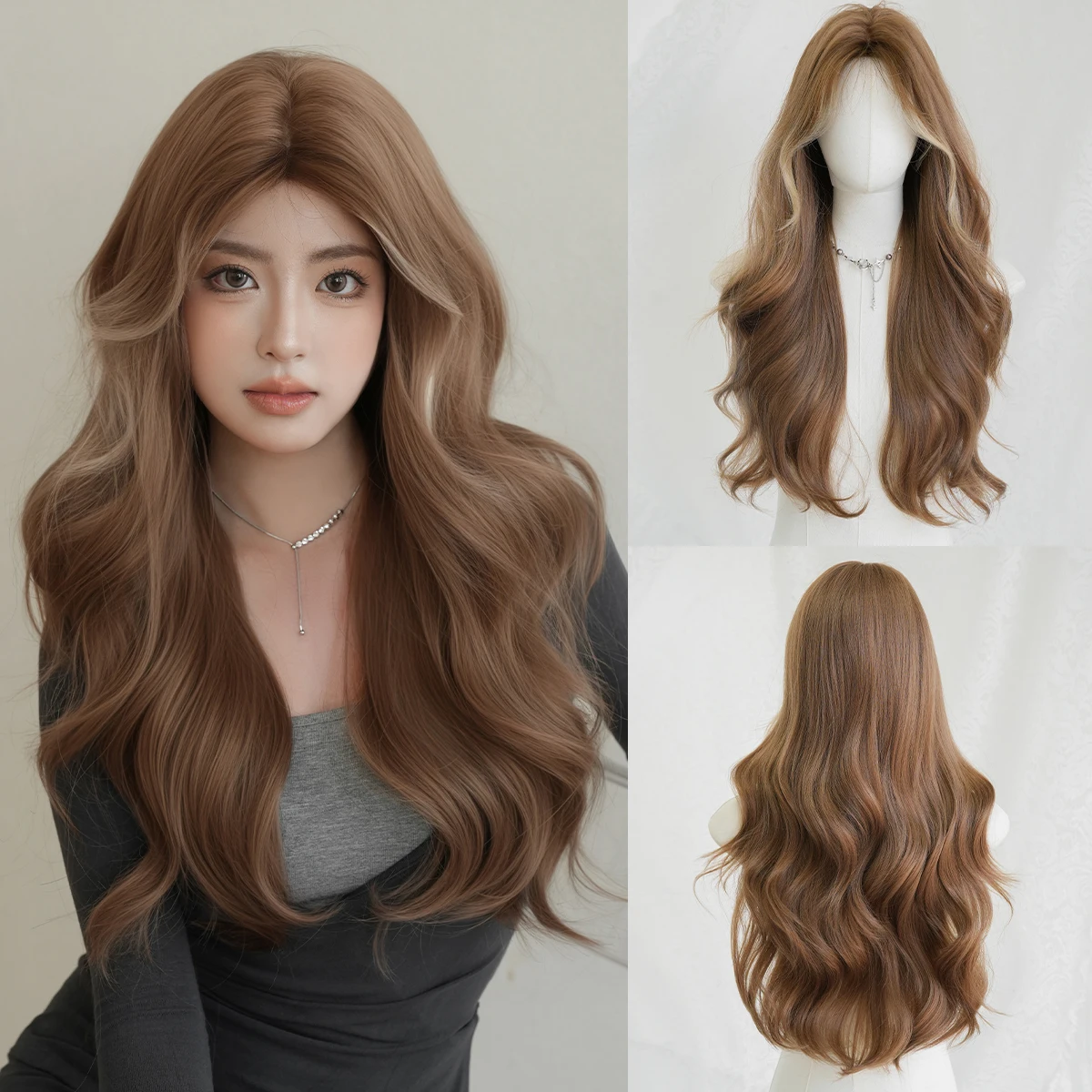 NAMM Synthetic Long Wavy Brown Wig for Women Daily Cosplay Use High Density Layered Hair Wigs with Middle Wig
NAMM Synthetic Long Wavy Brown Wig for Women Daily Cosplay Use High Density Layered Hair Wigs with Middle Wig
