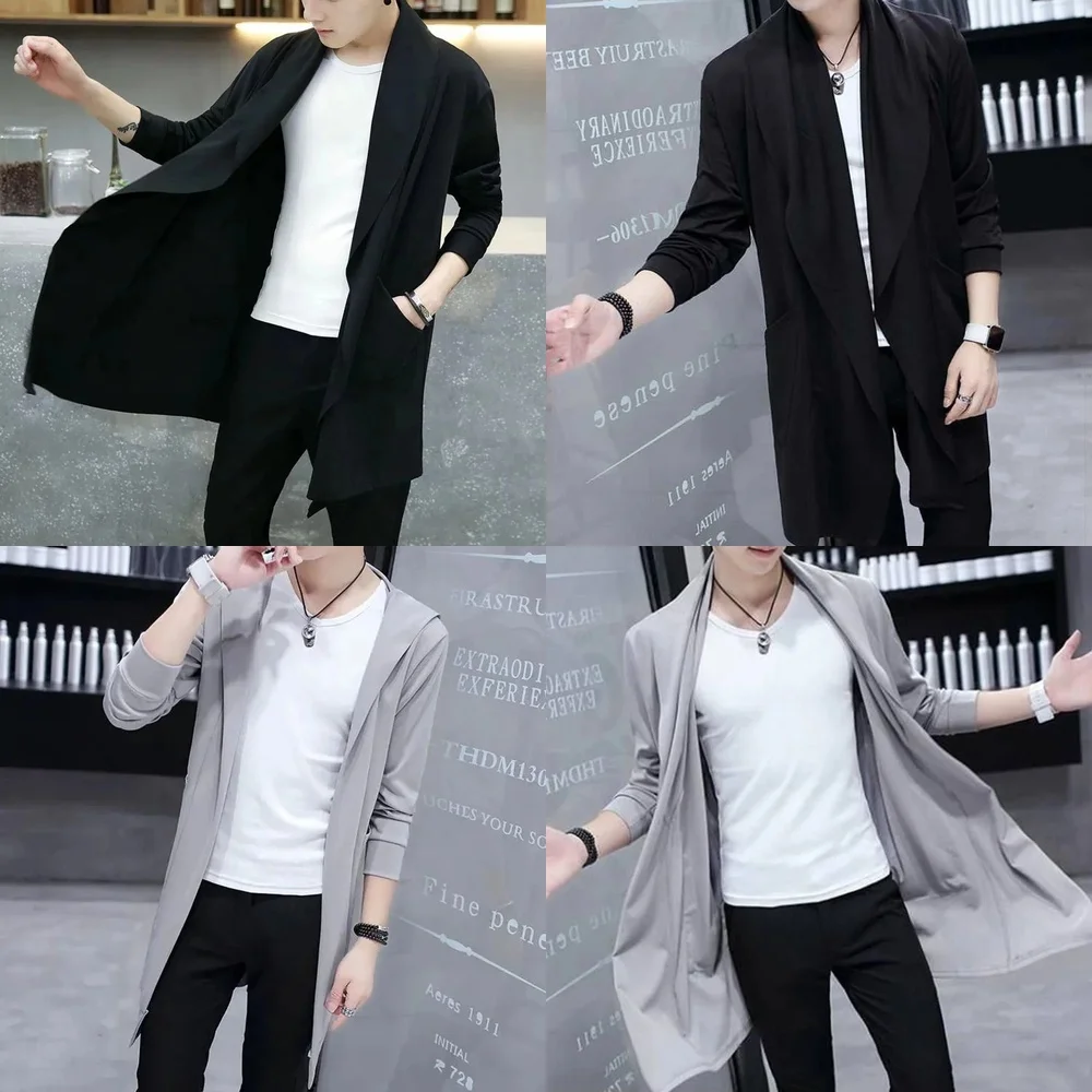 Men Fashion Korean Style Long Trench Coat Hooded Casual Streetwear Cape
Men Fashion Korean Style Long Trench Coat Hooded Casual Streetwear Cape