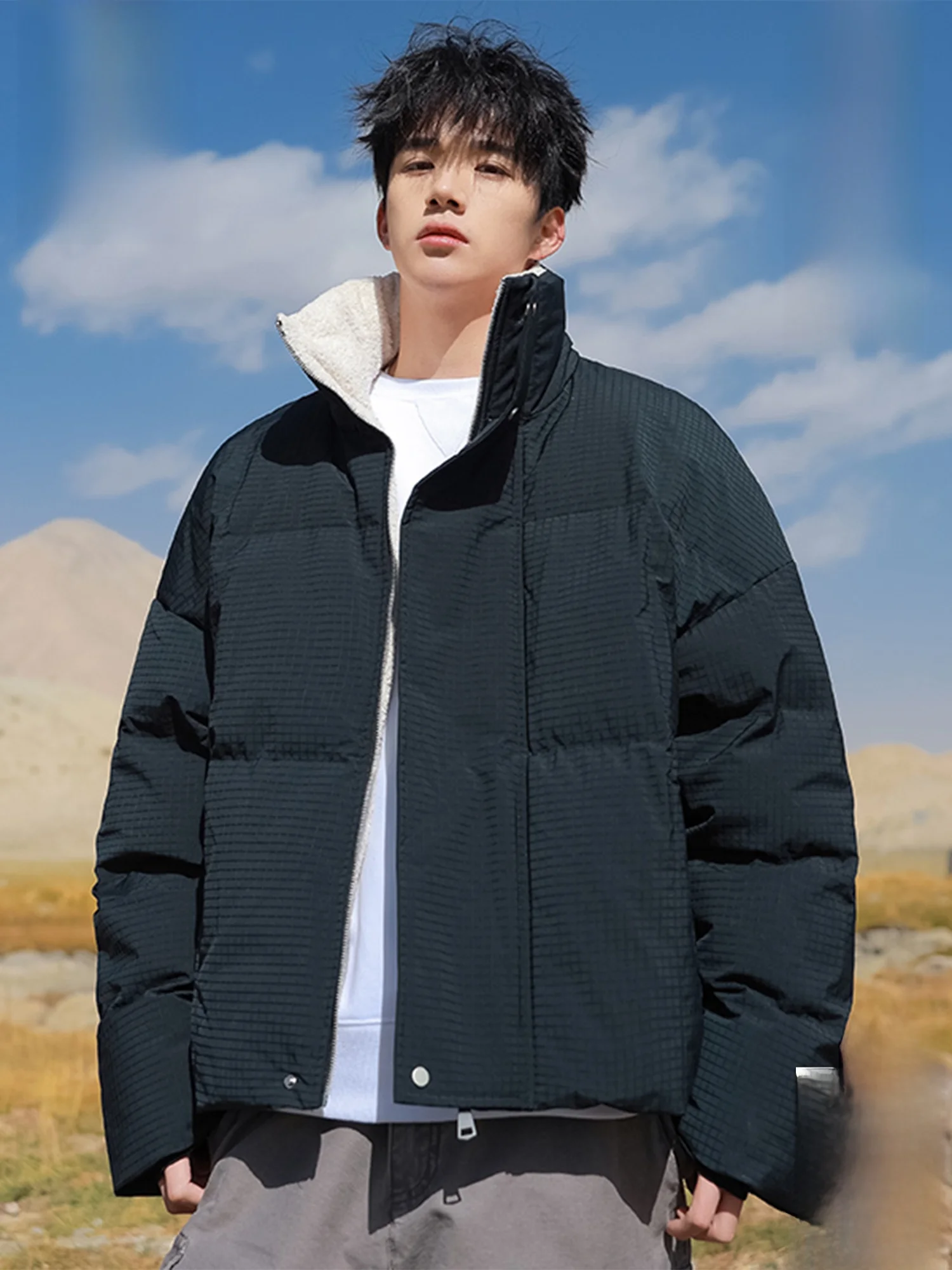 PaulFrank Thiened Winter Cotton Jaet Men's Loose Fit Bread Design Stand Collar Warmth Youth Faion Polyester Fiber
PaulFrank Thiened Winter Cotton Jaet Men's Loose Fit Bread Design Stand Collar Warmth Youth Faion Polyester Fiber