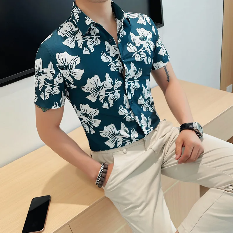 2024 Summer New Fashion Printed Short Sleeved Shirts Men Slim Fit Casual Business Social Formal Shirt Club Outfits
2024 Summer New Fashion Printed Short Sleeved Shirts Men Slim Fit Casual Business Social Formal Shirt Club Outfits