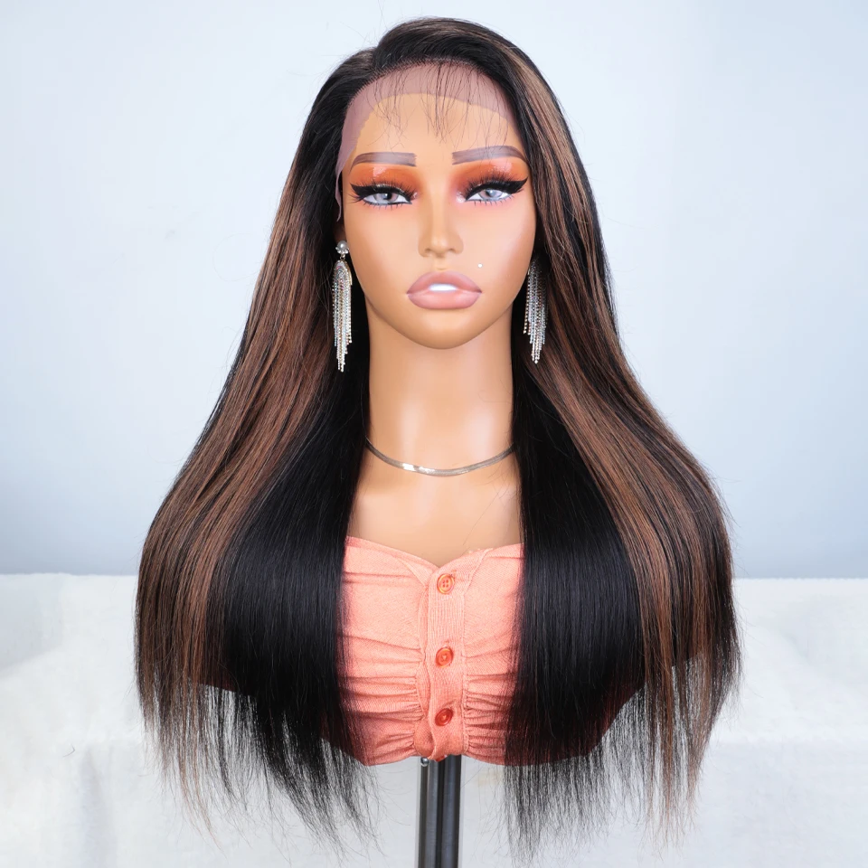 13X6X1 Side T Part Lace Front Wigs Highlight 27 30 Straight Human Hair Wigs Brazilian Straight Lace Front Wigs For Women
13X6X1 Side T Part Lace Front Wigs Highlight 27 30 Straight Human Hair Wigs Brazilian Straight Lace Front Wigs For Women