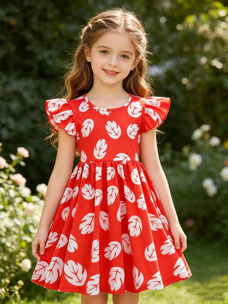 Mädchen White Leaf Print Flying Sleeve Princess Cosplay Red Dress Party Stage Performance Outfit Cartoon Anime Role Play
Mädchen White Leaf Print Flying Sleeve Princess Cosplay Red Dress Party Stage Performance Outfit Cartoon Anime Role Play