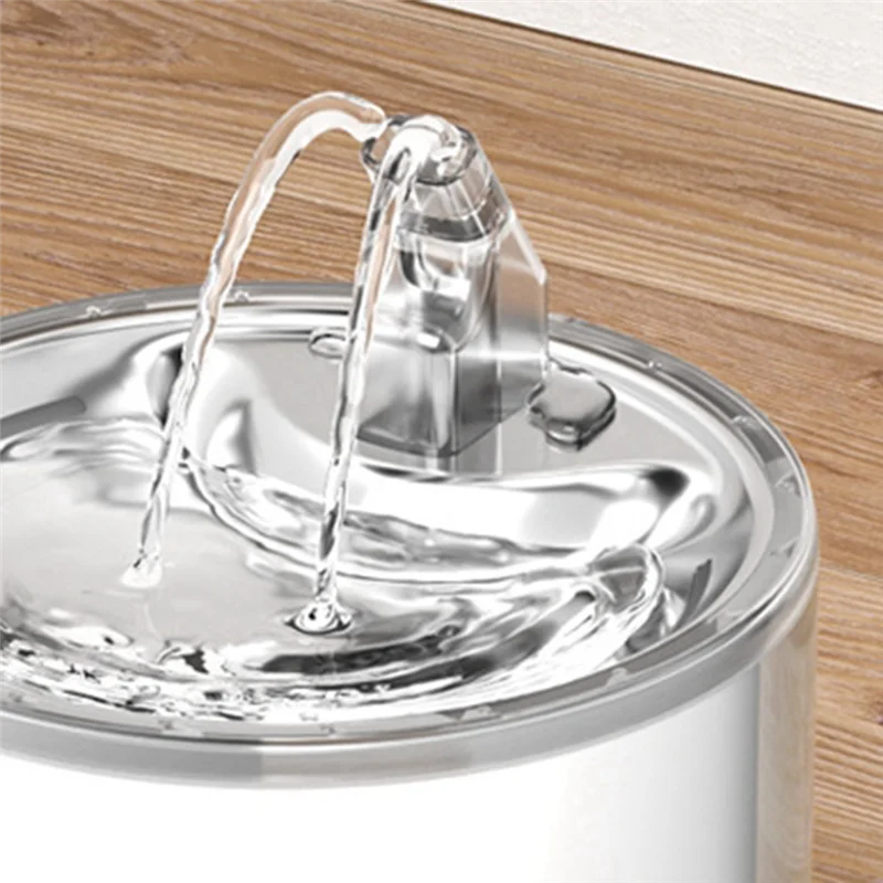 AEE2-Stainless Steel Automatic Cat Drinker 2L Flow Drinker For Pets Drinking Fountain Dispenser With Sensor,AC 220V EU Plug.
AEE2-Stainless Steel Automatic Cat Drinker 2L Flow Drinker For Pets Drinking Fountain Dispenser With Sensor,AC 220V EU Plug.