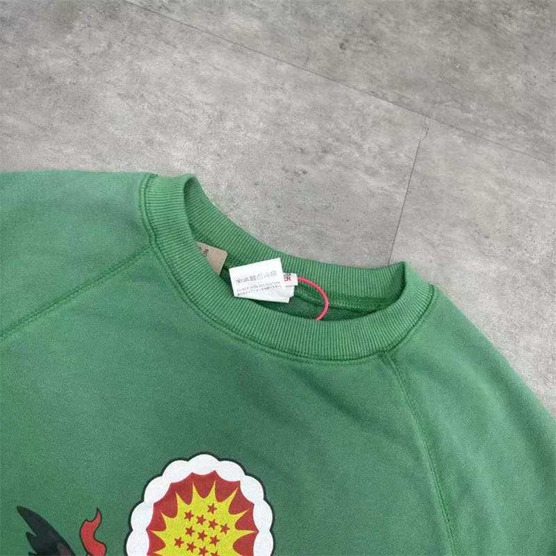 Хлопковая винтажная стираная зеленая лоскутная толстовка с круглым вырезом лучшего качества для мужчин и женщин, пуловер с рисунком и принтом
Хлопковая винтажная стираная зеленая лоскутная толстовка с круглым вырезом лучшего качества для мужчин и женщин, пуловер с рисунком и принтом