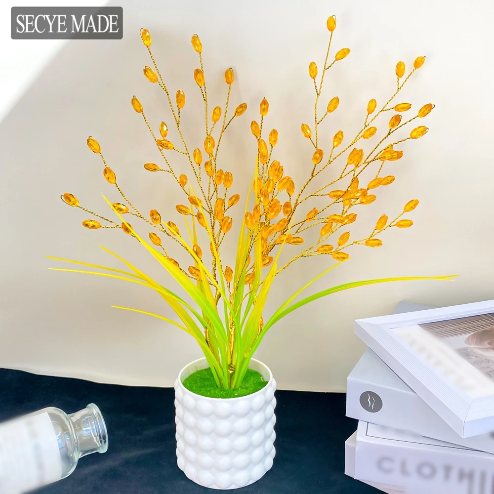 Artificial Flower Potted Plant Wheat Ear Bonsai Wedding Autumn Decor Simulated Grain Seedling Fake Plastic Flower Home Decor L55
Artificial Flower Potted Plant Wheat Ear Bonsai Wedding Autumn Decor Simulated Grain Seedling Fake Plastic Flower Home Decor L55