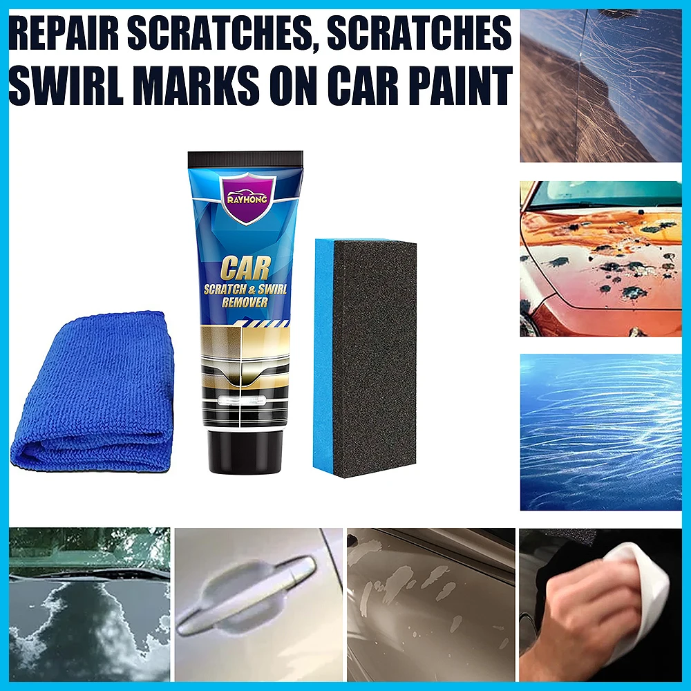 Крем для ремонта автомобильных царапин, 120 мл, комплект, инструмент для ремонта краски, средство для удаления пятен без воска, универсальная жидкость для полировки автомобиля
Крем для ремонта автомобильных царапин, 120 мл, комплект, инструмент для ремонта краски, средство для удаления пятен без воска, универсальная жидкость для полировки автомобиля