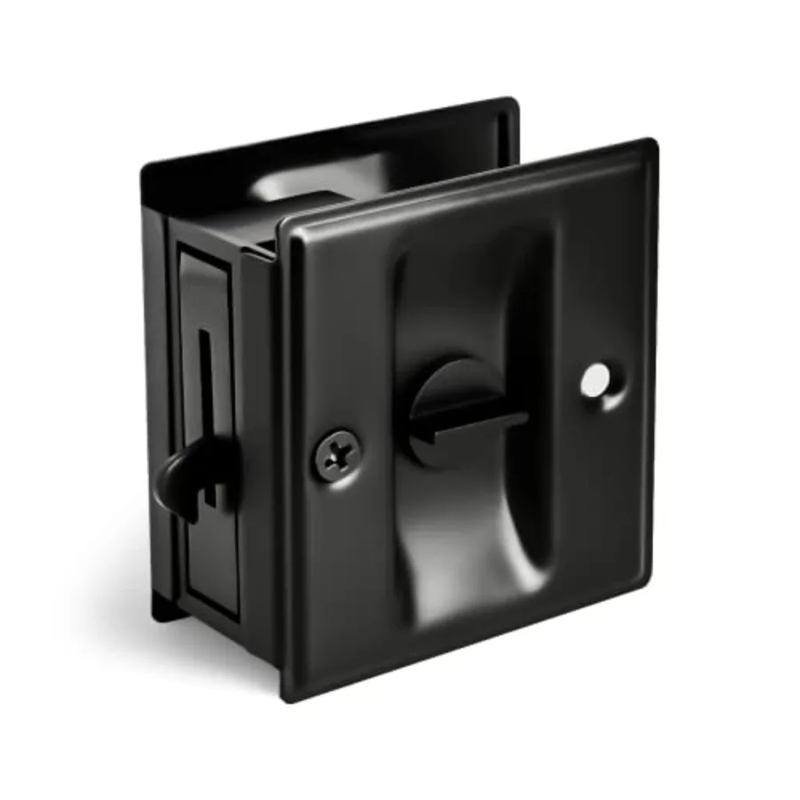 Privacy Sliding Door Lock with Pull - Replace Old Or Damaged Pocket Locks Hardware Quickly and Easily, 2-3/4"x2-1/2", for 1-3/8
Privacy Sliding Door Lock with Pull - Replace Old Or Damaged Pocket Locks Hardware Quickly and Easily, 2-3/4"x2-1/2", for 1-3/8